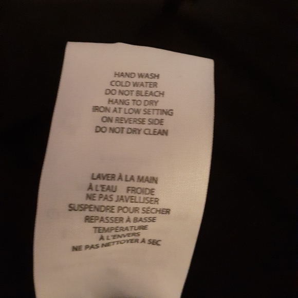 Black T-Shirt With Faux Leather Detail - Picture 5 of 5